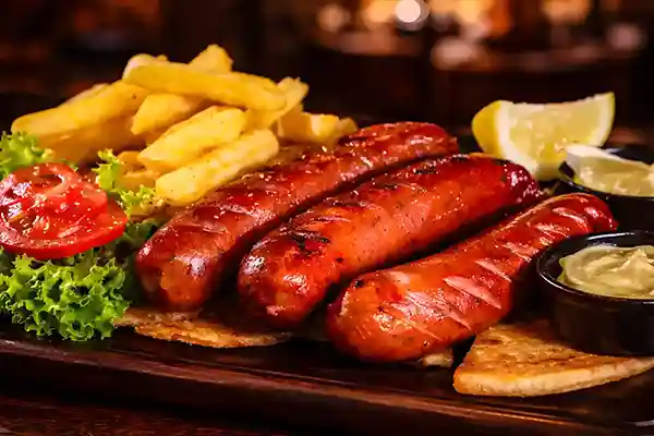 Country Sausages - Food in Santorini