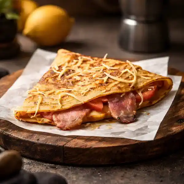 Fresh Omelet with bacon