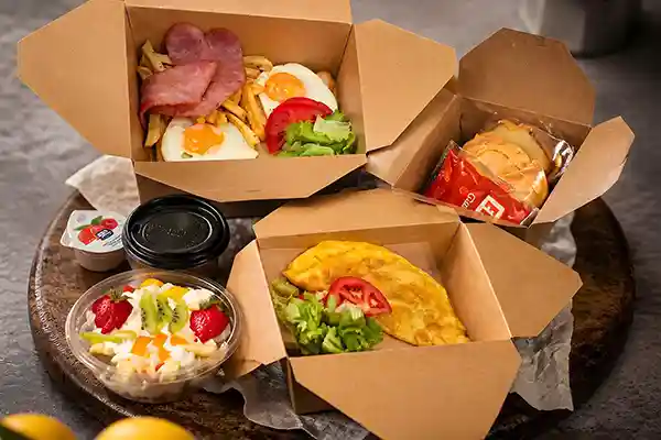 Santorini Takeaway Breakfast Box Menu