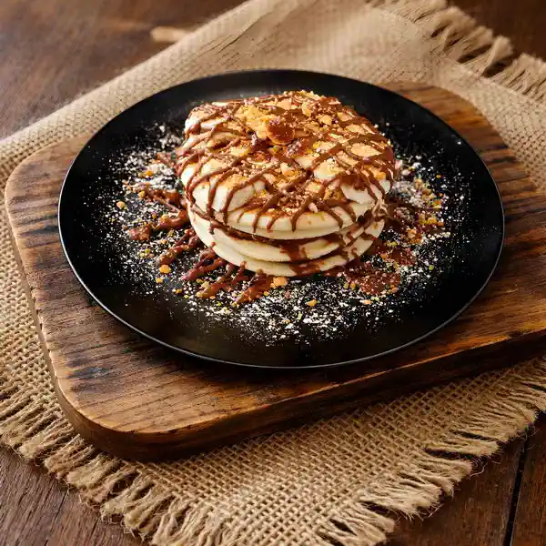 Pancakes με μπανάνα και σοκολάτα