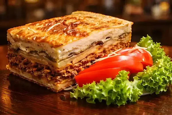 Mousakas - It is prepared like Italian lasagna